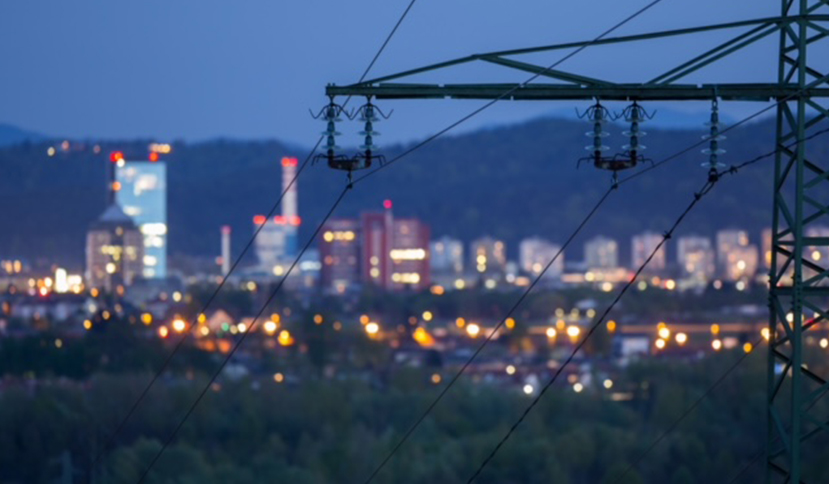 Image of Denver city skyline at sunset