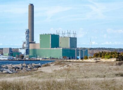 Image of the Canal gas fired power plant in Massachusetts.